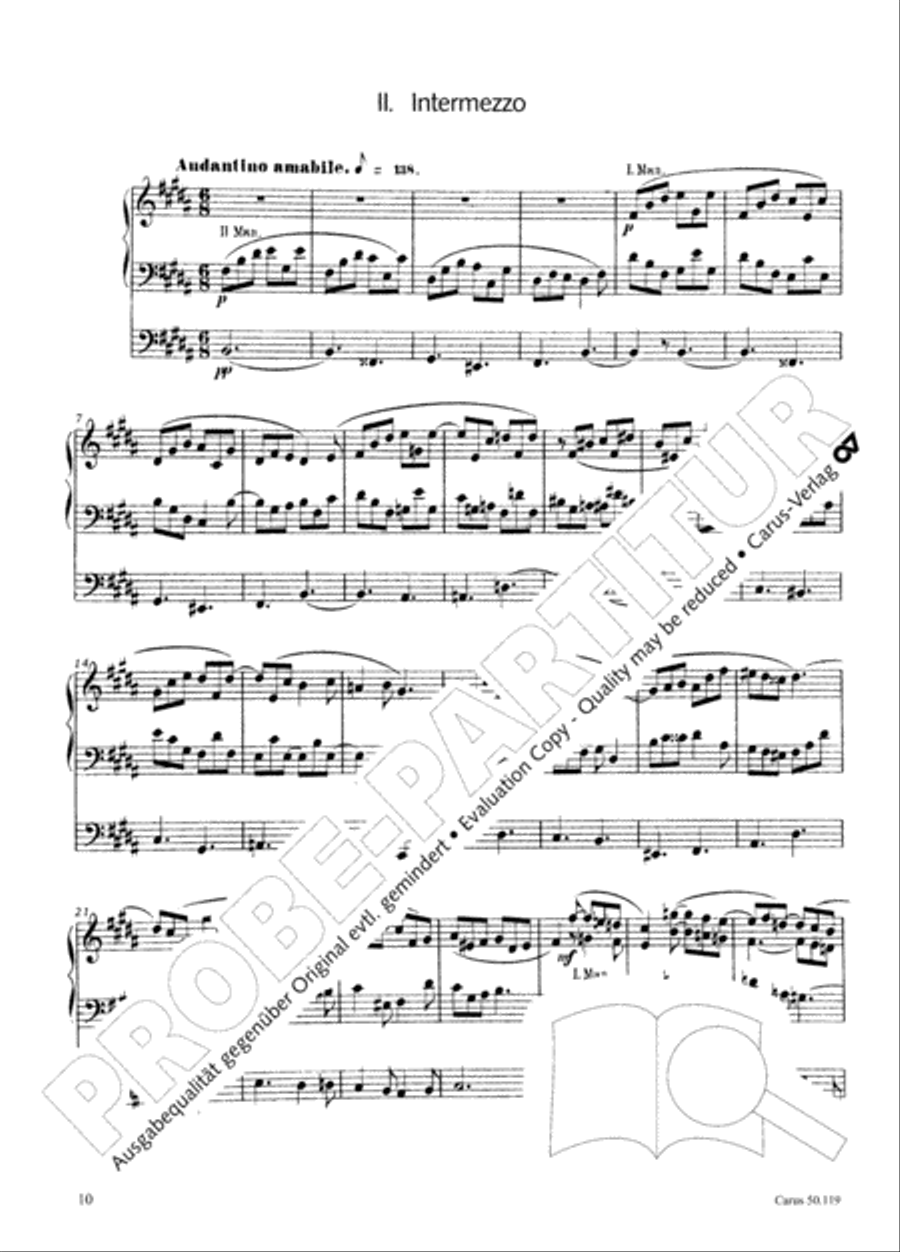Organ Sonata No. 6 in E flat minor Organ scores gallery preview page 11