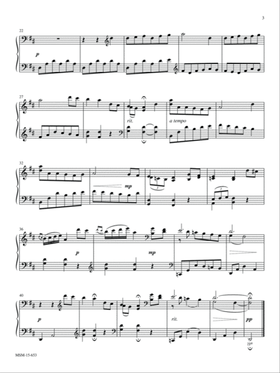 Come, Thou Fount of Every Blessing Piano Solo scores gallery preview page 3