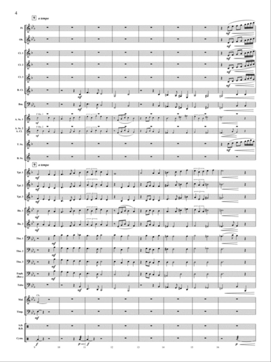 Let There Be Peace On Earth Concert Band scores gallery preview page 3