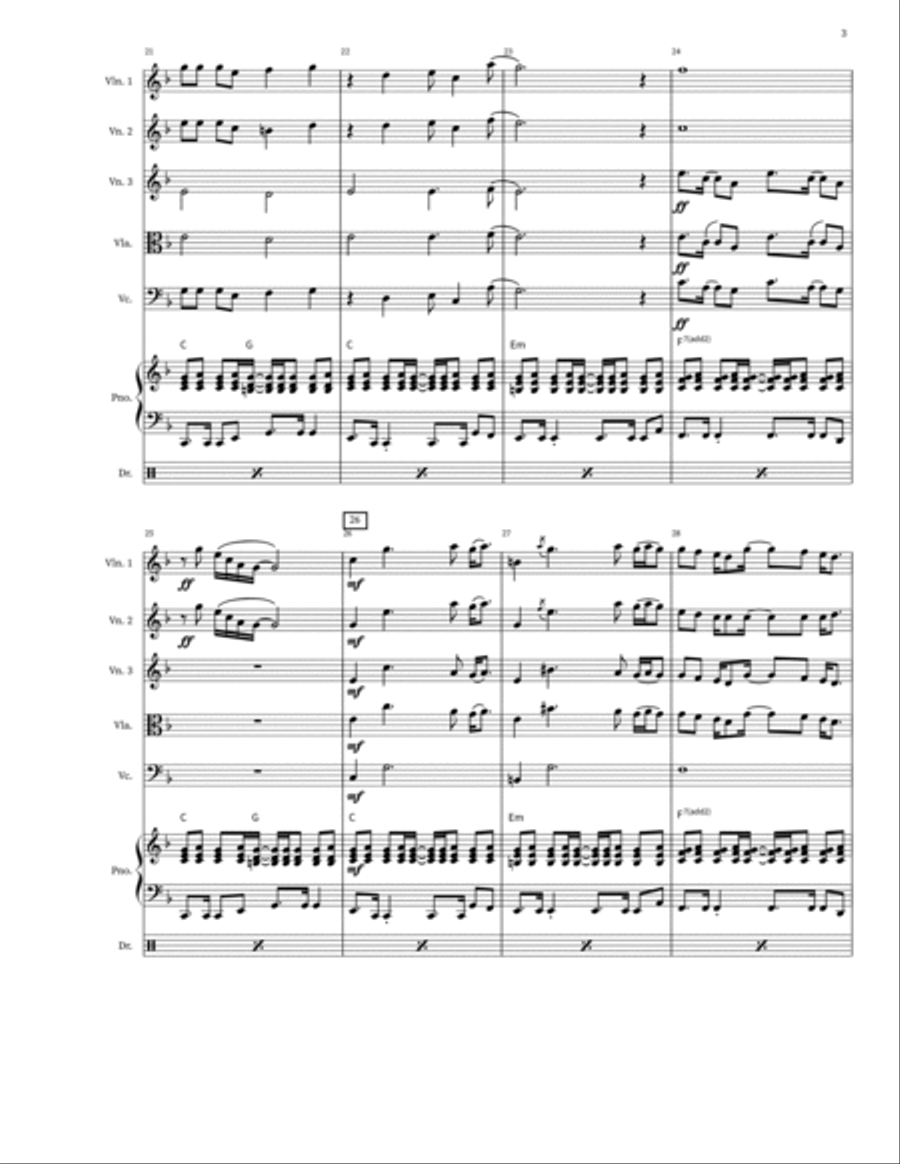 Come On Eileen Come On Eileen Cello scores gallery preview page 3