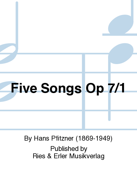 Five Songs Op. 7/1