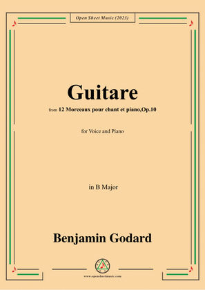 B. Godard-Guitare,in B Major,Op.10 No.1
