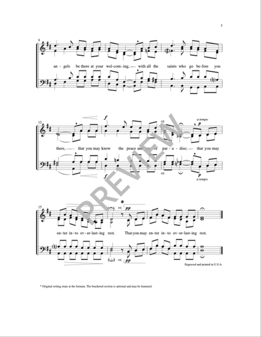 Celtic Song of Farewell 4-Part scores gallery preview page 2