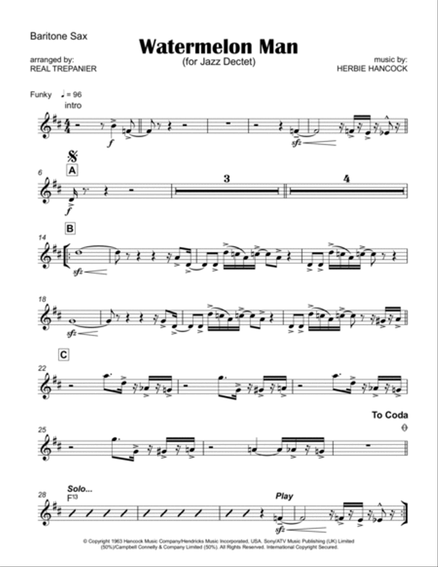 Watermelon Man Jazz Ensemble scores gallery preview page 6