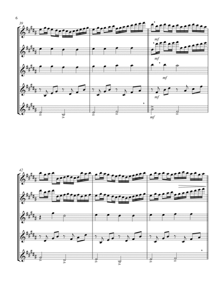 Canon in D (Pachelbel) (D) (Alto Saxophone Quintet) image number null
