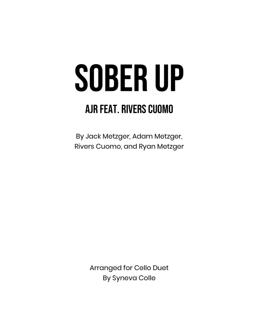 Sober Up String Duet scores gallery preview page 1