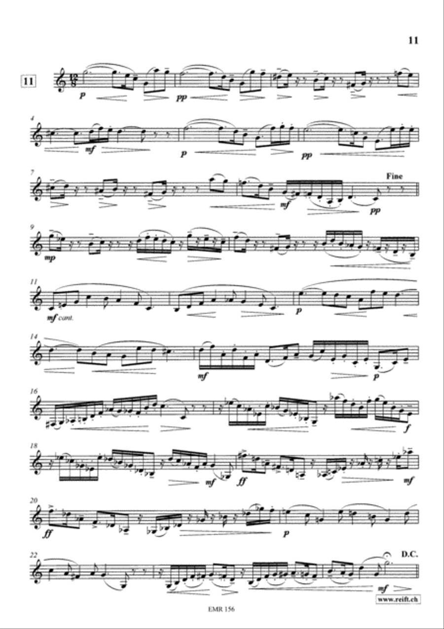 Technical & Melodic Studies Vol. 6 Trumpet scores gallery preview page 11