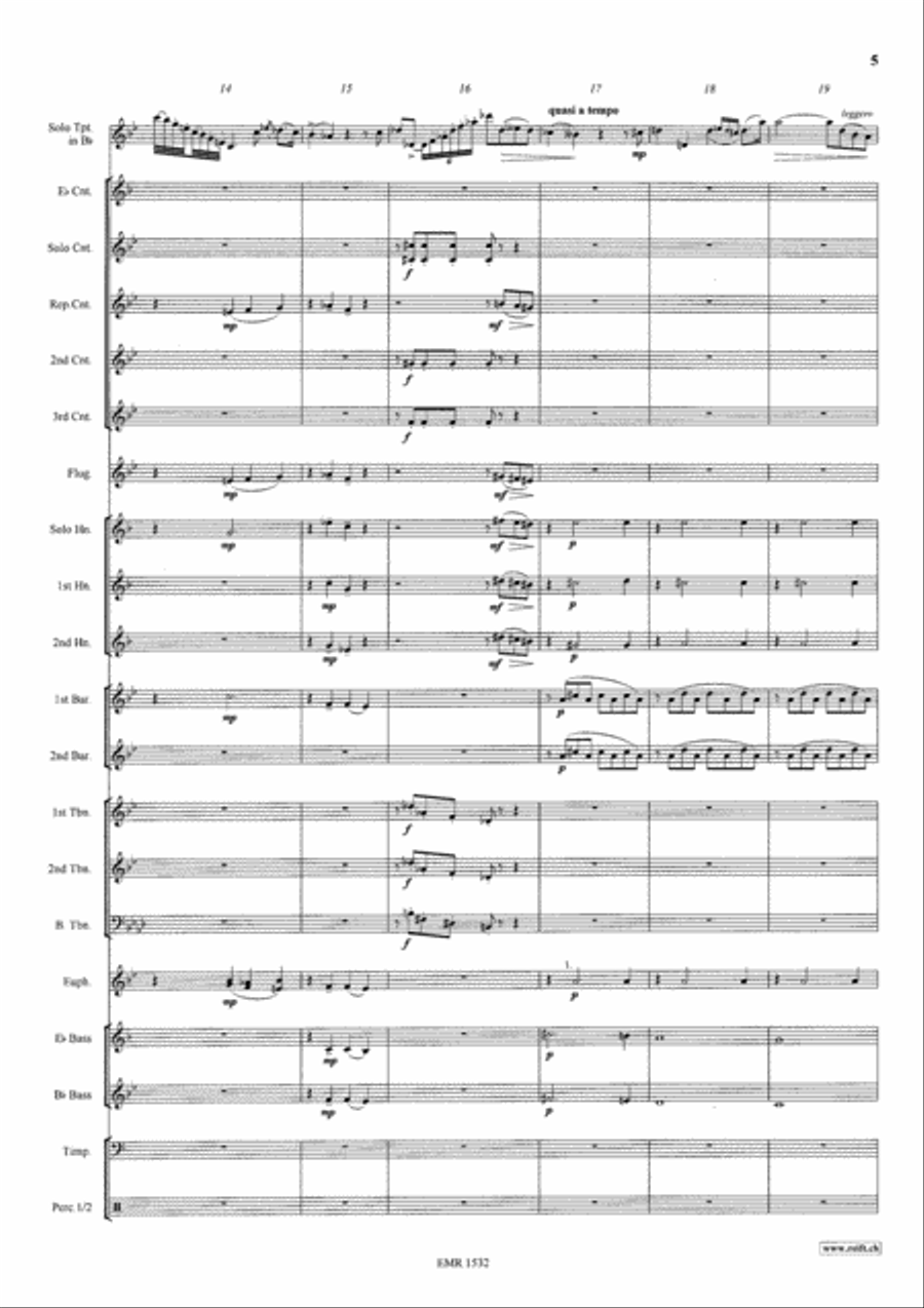 Konzertstuck No. 1 Brass Band scores gallery preview page 6