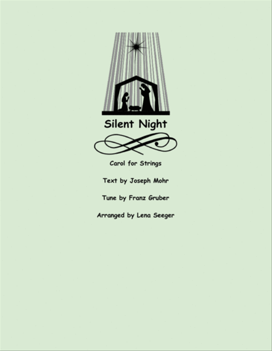 Silent Night String Trio scores gallery preview page 1