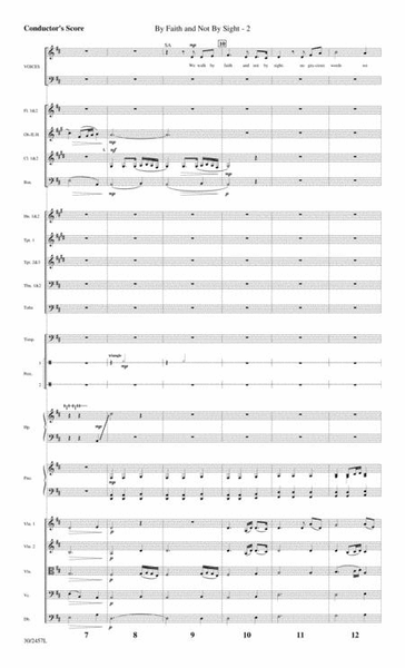 By Faith and Not by Sight - Orchestral Score and Parts