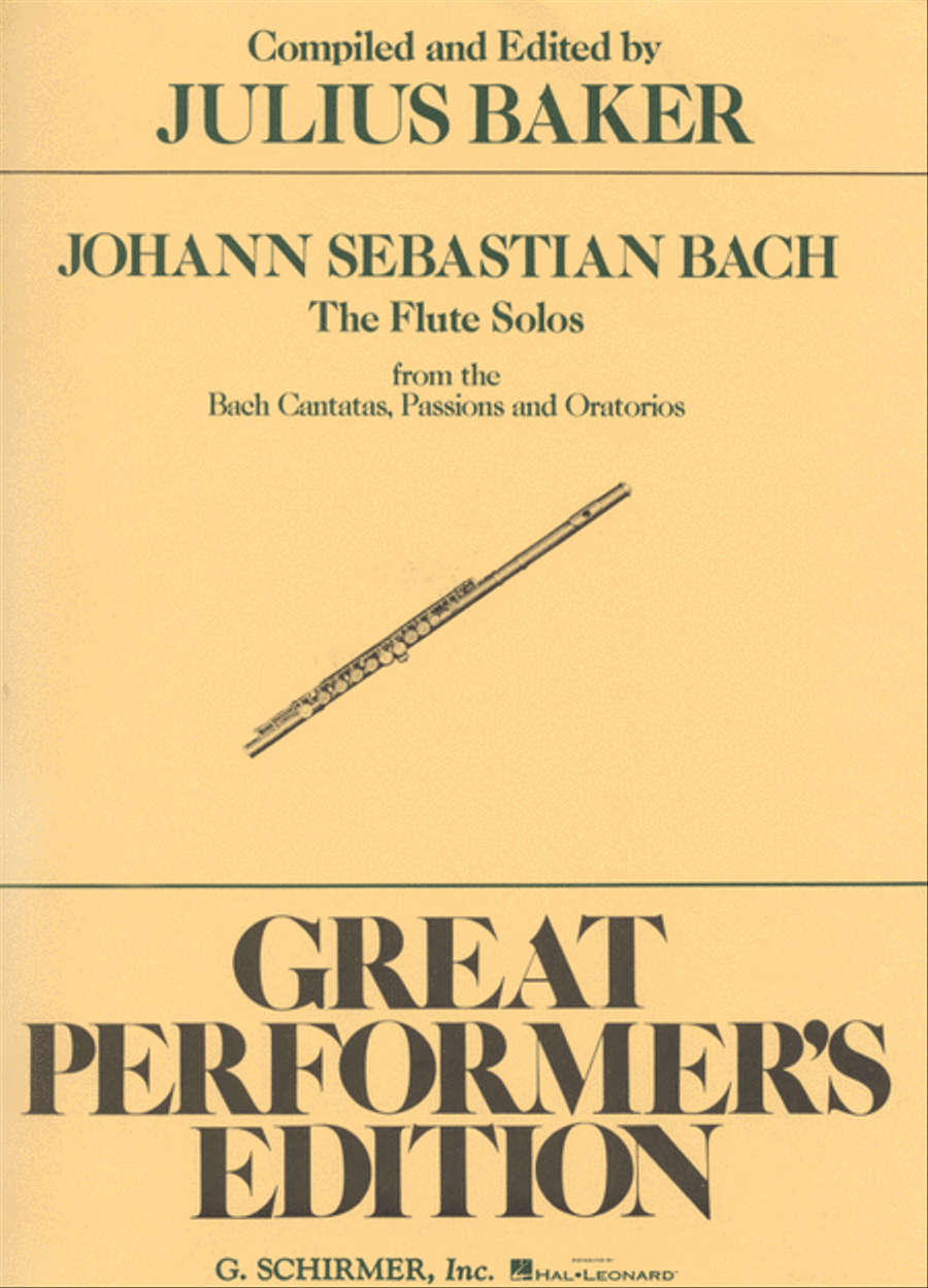 Flute Solos from the Bach Cantatas, Passions and Oratorios Flute Solo scores gallery preview page 1