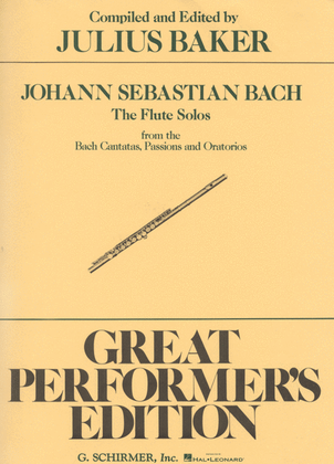 Book cover for Flute Solos from the Bach Cantatas, Passions and Oratorios