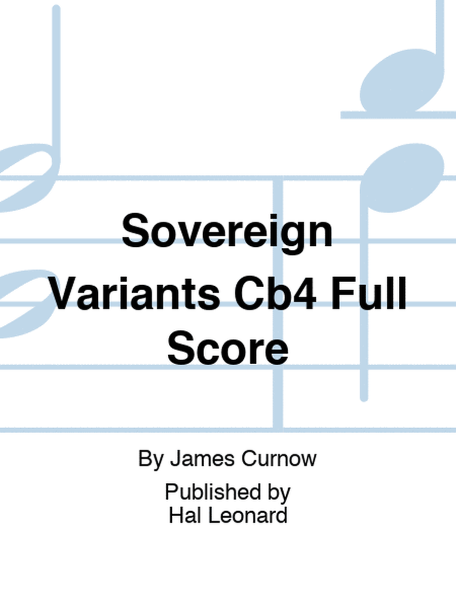Sovereign Variants Cb4 Full Score
