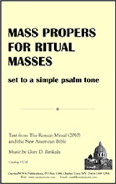 Mass Propers for Ritual Masses