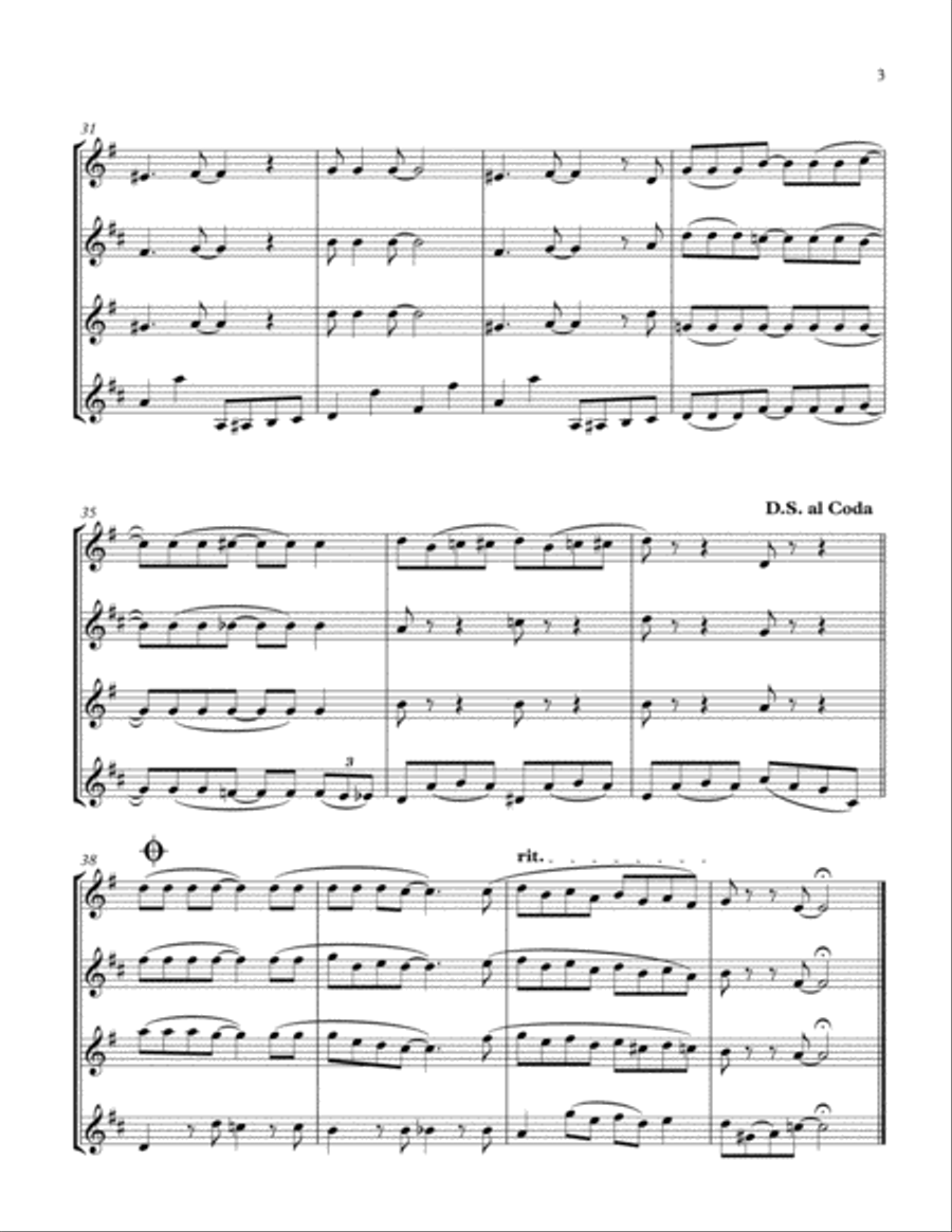 Java Jive Woodwind Quartet scores gallery preview page 3