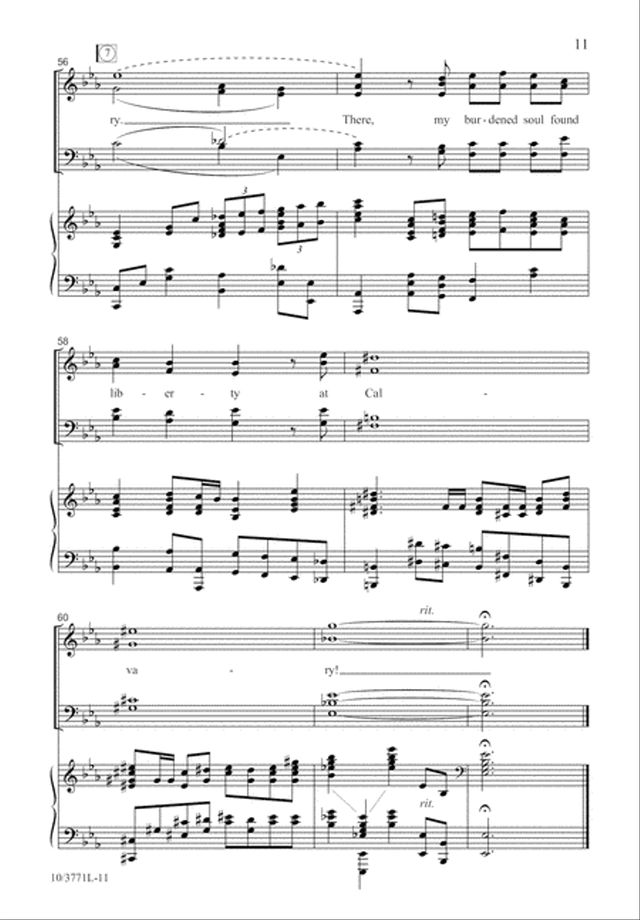 At Calvary 4-Part scores gallery preview page 11