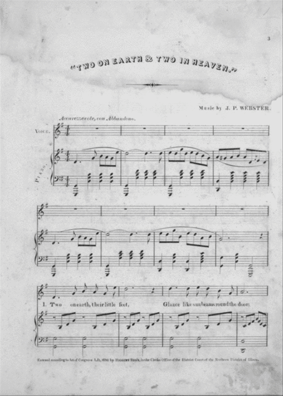Two on Earth, and Two in Heaven Voice scores gallery preview page 2