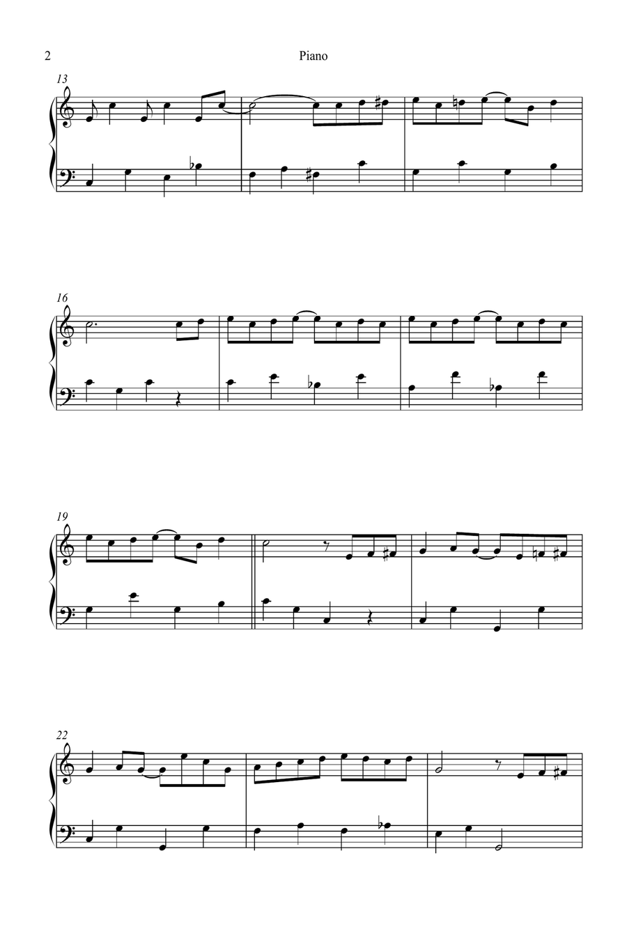 The Entertainer Easy Piano scores gallery preview page 2
