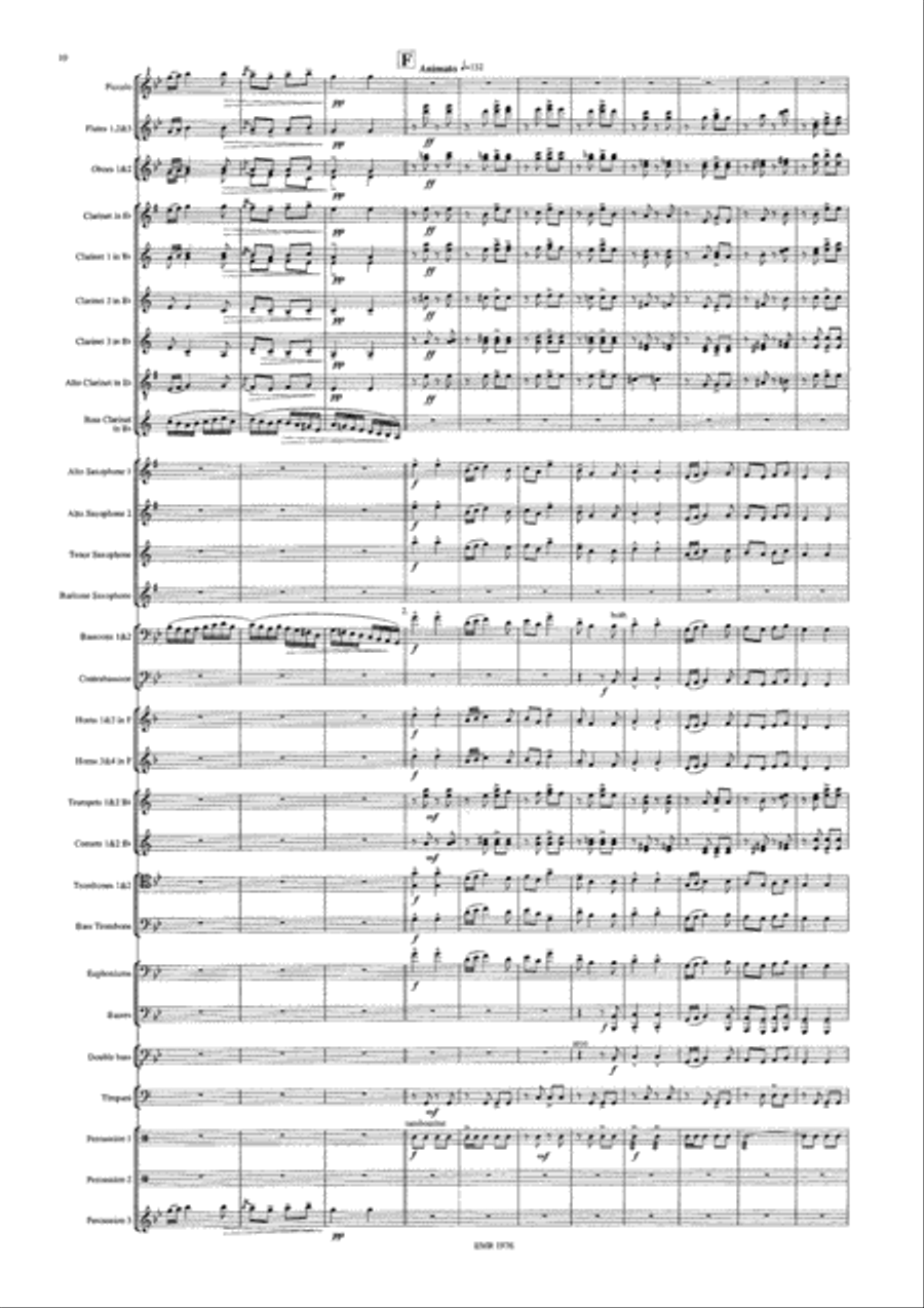 Russian Sailors Dance Concert Band scores gallery preview page 11