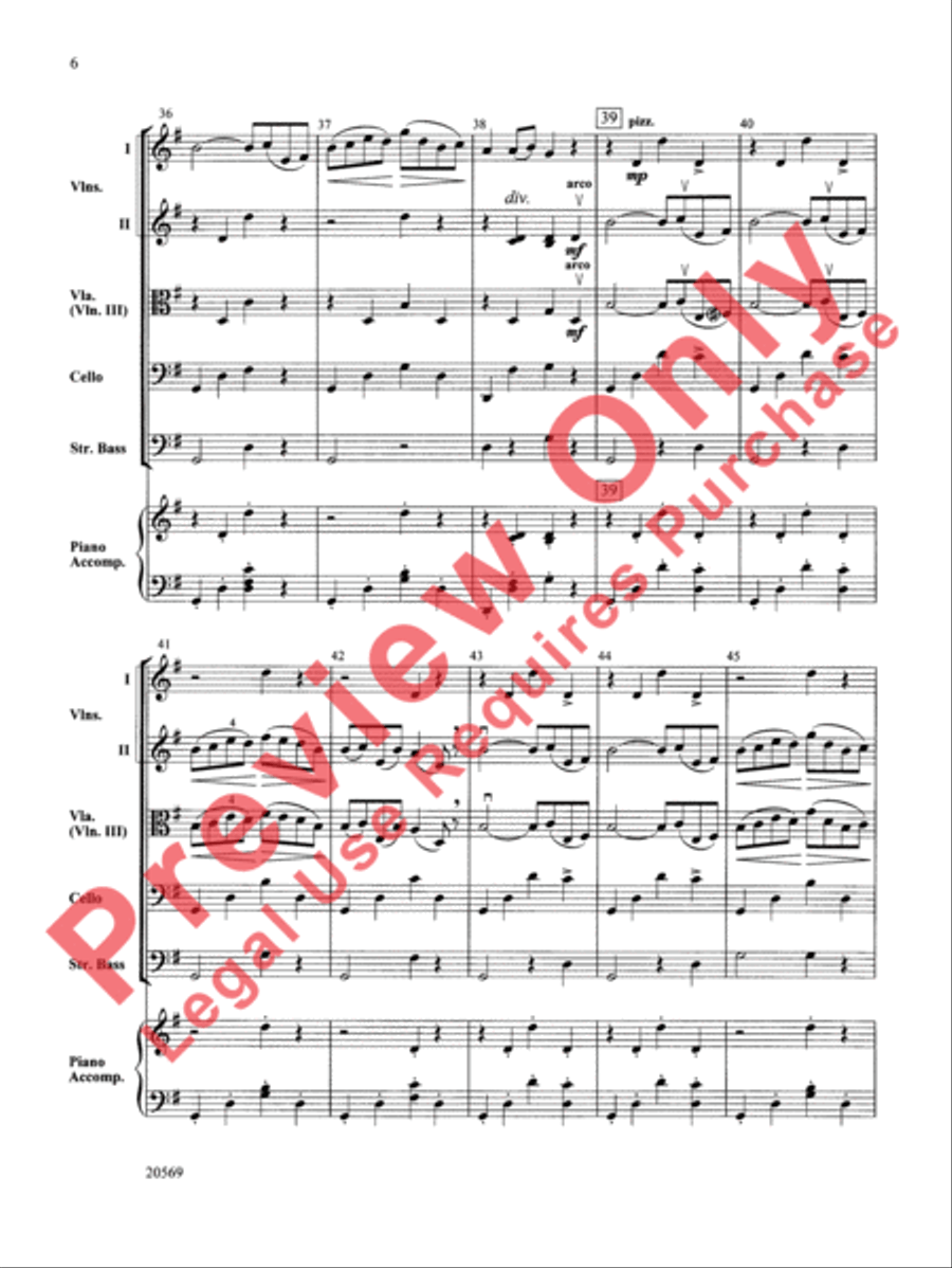 Pizzicato Polka Pizzicato Polka String Orchestra scores gallery preview page 7