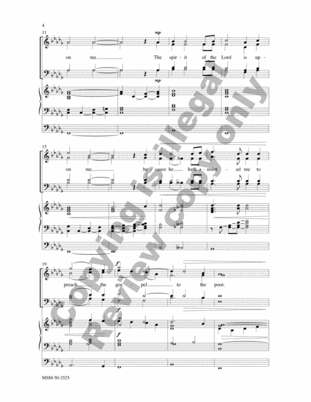 The Spirit of the Lord (Choral Score) image number null
