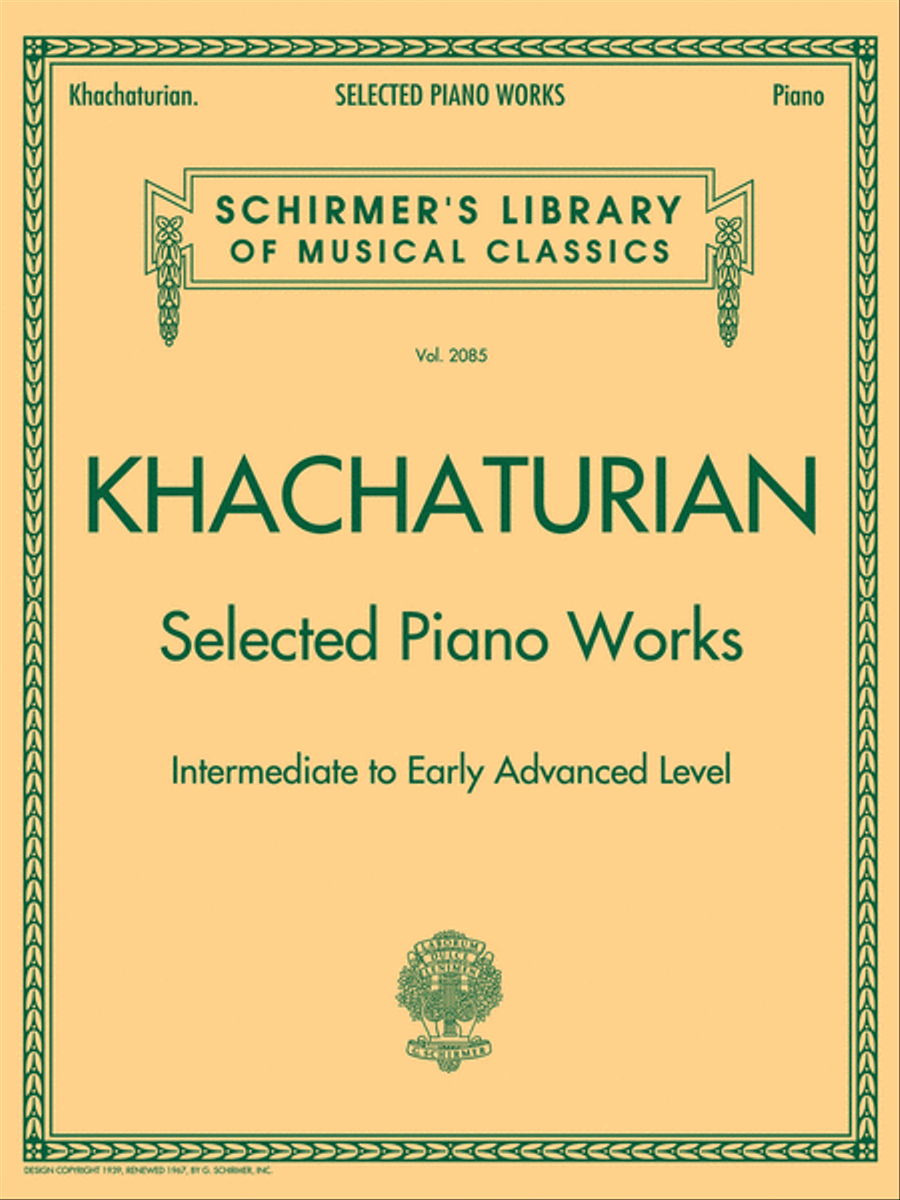 Selected Piano Works Piano Solo scores gallery preview page 1