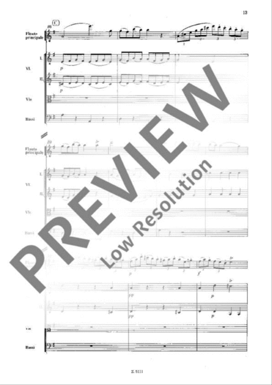 Concerto No. 4 G major Concerto No. 4 G major Orchestra scores gallery preview page 13