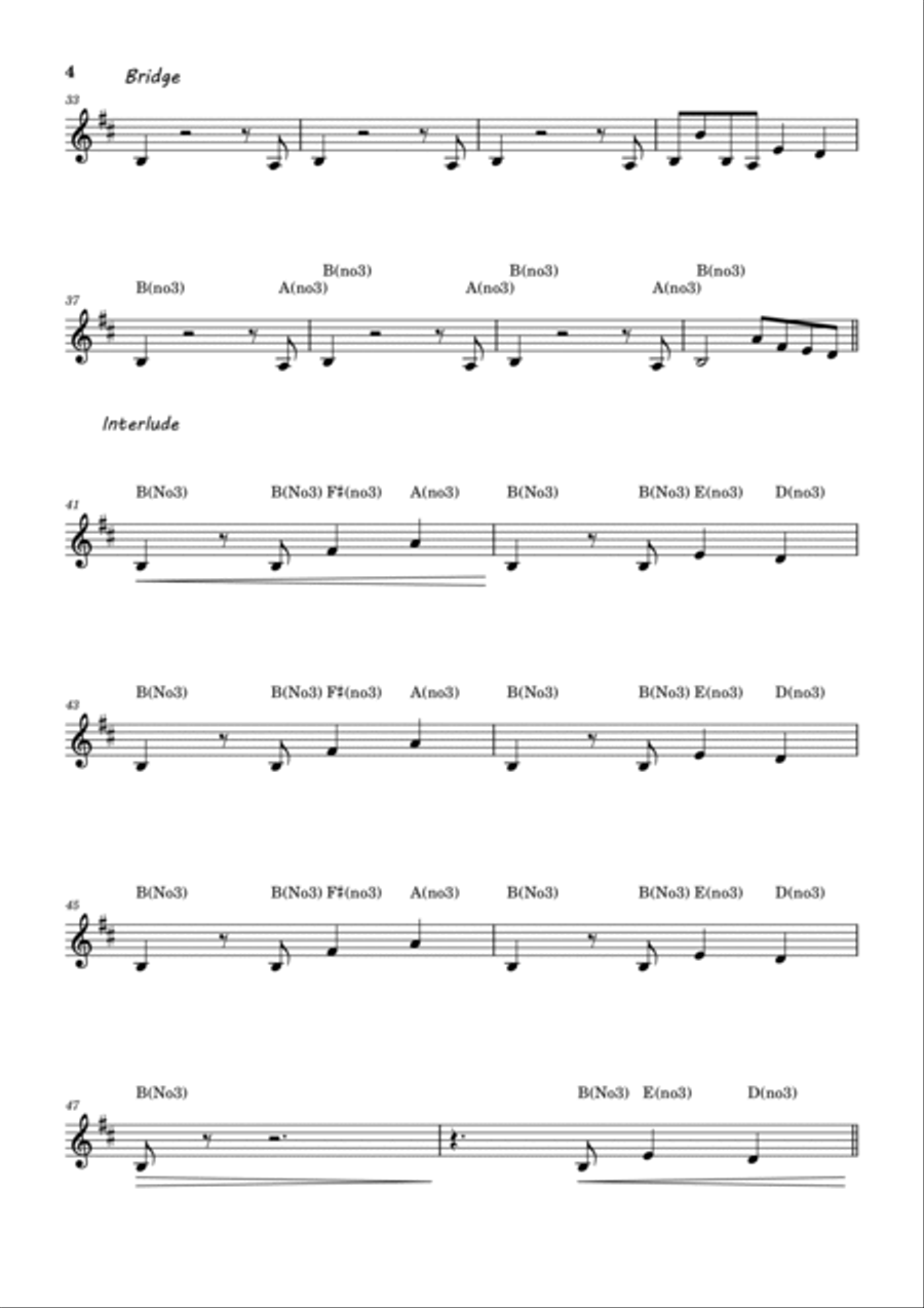 Pretty Fly (For A White Guy) - Score Only Piano Trio scores gallery preview page 4