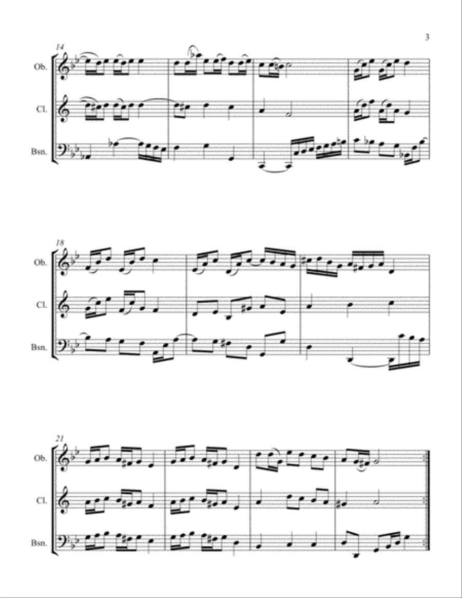 Polonaise II Polonaise II Woodwind Trio scores gallery preview page 3