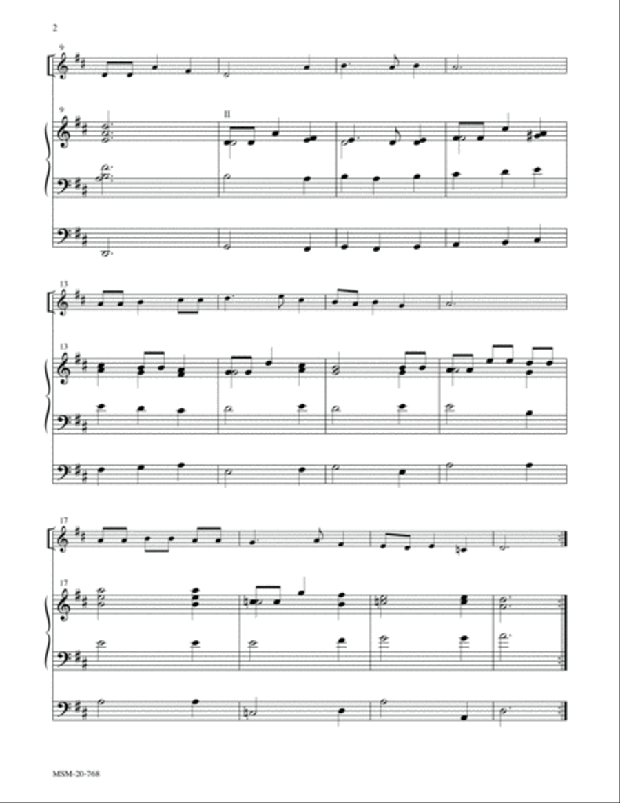 How Lovely Shines the Morning Star Organ scores gallery preview page 2