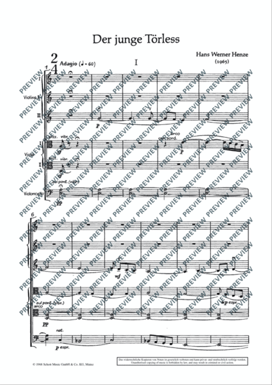 Der junge Törless Cello scores gallery preview page 4
