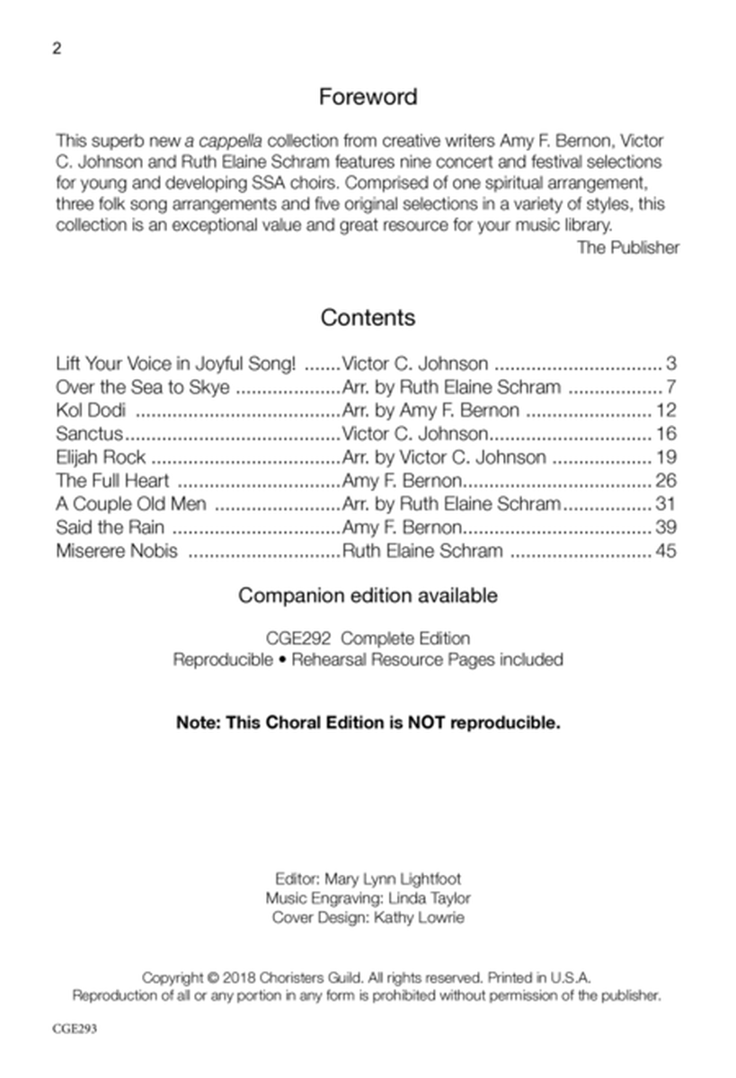 A Cappella! Volume III - SSA Choral Edition
