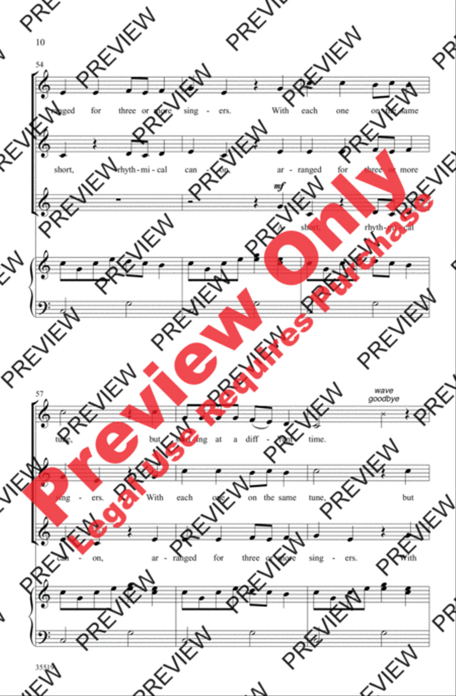 Singing A-Round SAB scores gallery preview page 10