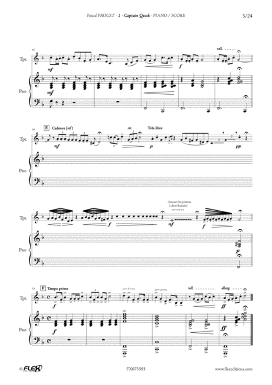 The Trumpet du cote de chez Proust - Level 4 - Volume 1 C Trumpet scores gallery preview page 5