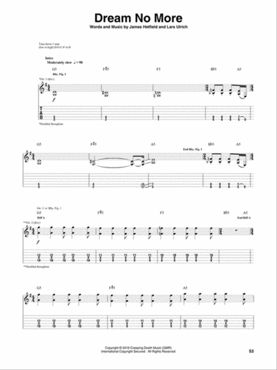 Metallica – Hardwired...To Self-Destruct Electric Guitar scores gallery preview page 4