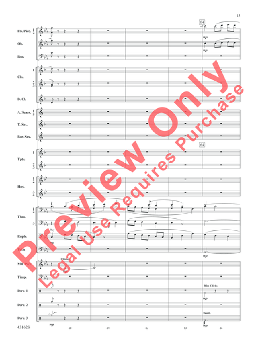 Appalachian Dreams Concert Band scores gallery preview page 16