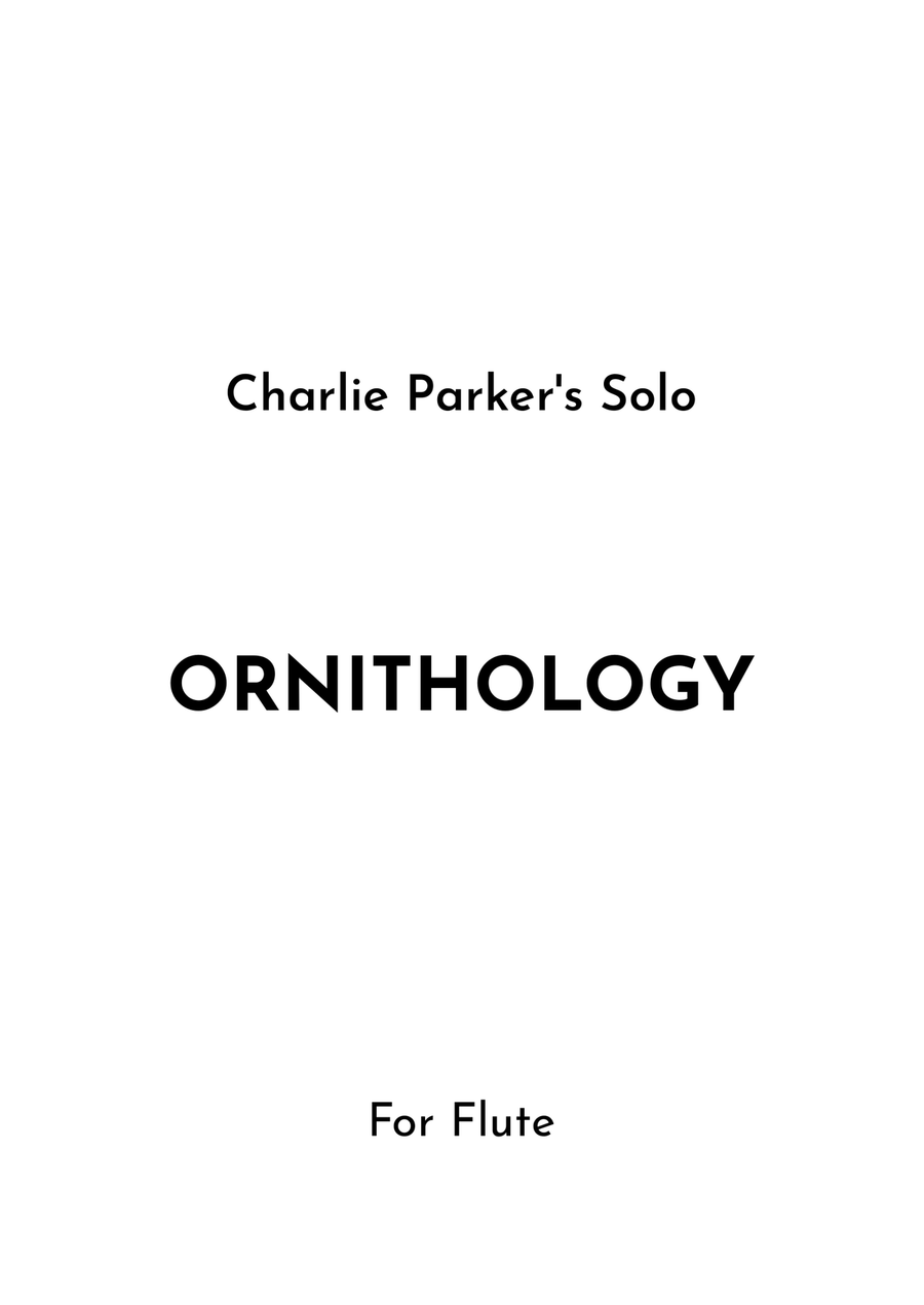 Ornithology Flute Solo scores gallery preview page 1