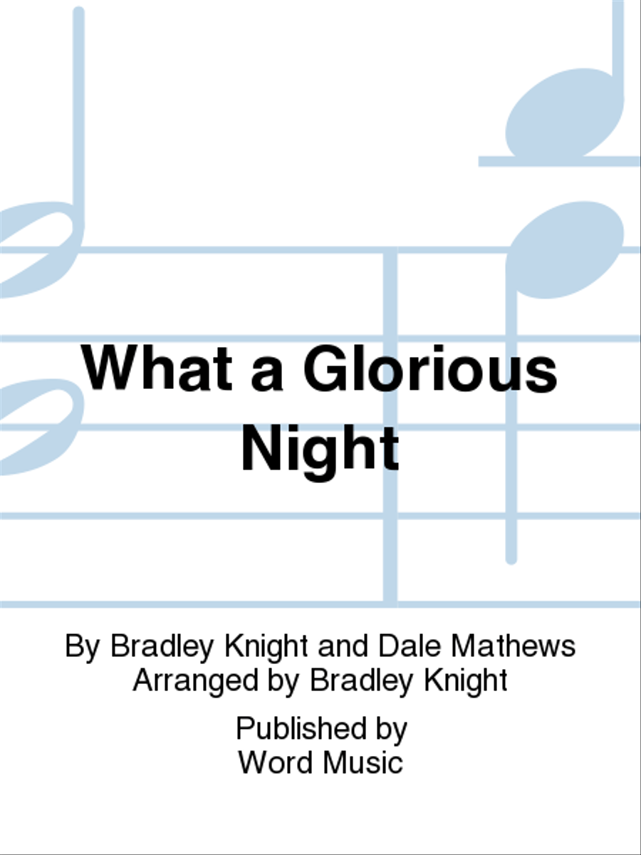 What A Glorious Night - Accompaniment Video 4-Part scores gallery preview page 1