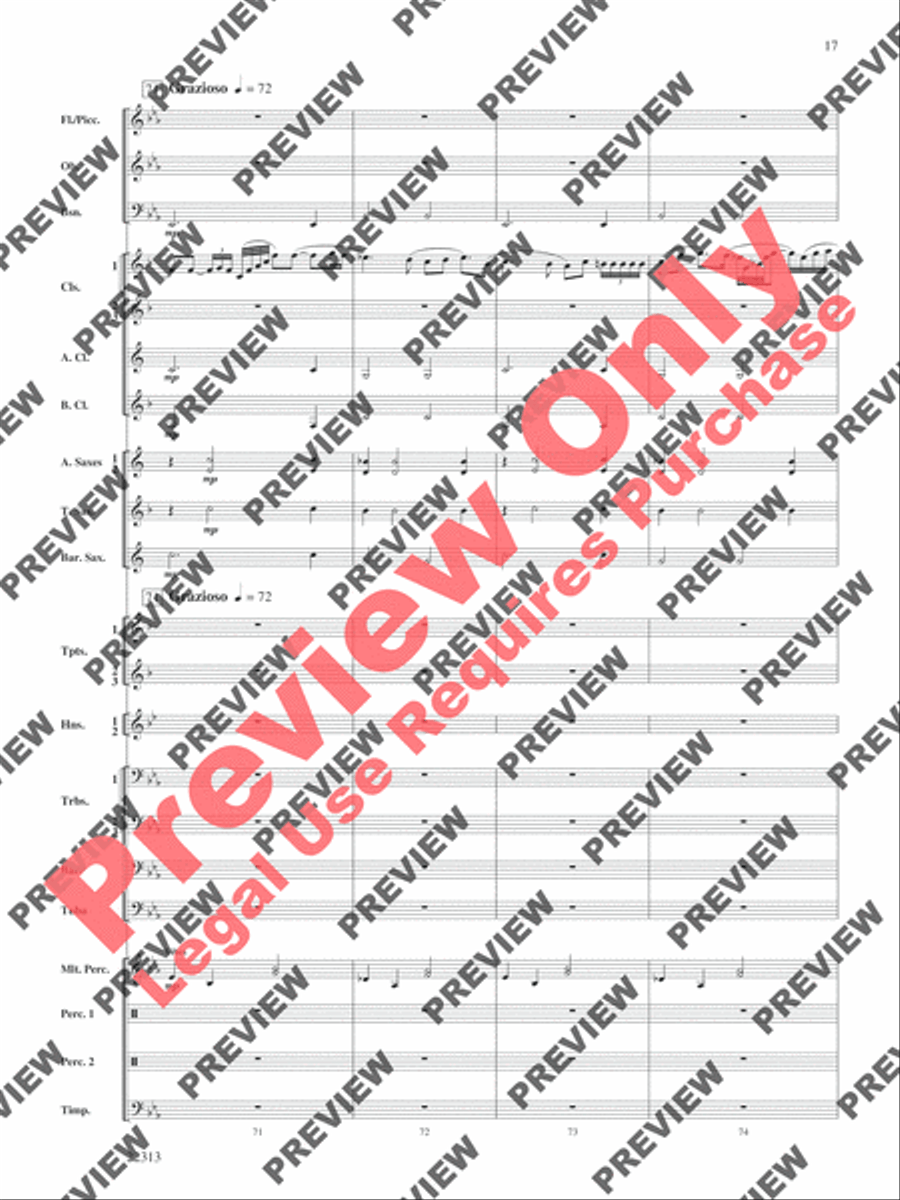 In the Center Ring In the Center Ring Concert Band scores gallery preview page 18