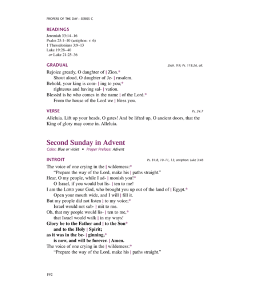 Lutheran Service Book: Propers of the Day Choir scores gallery preview page 16