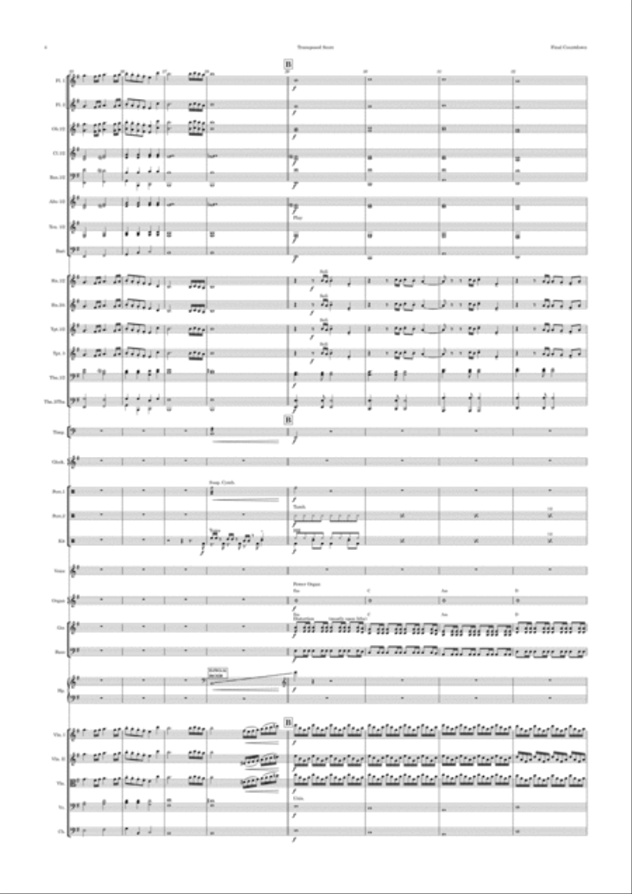 Final Countdown Full Orchestra scores gallery preview page 4
