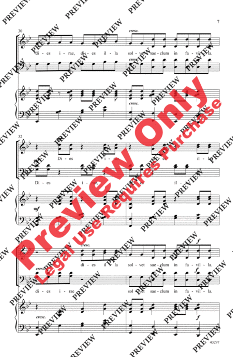 Dies Irae 4-Part scores gallery preview page 7