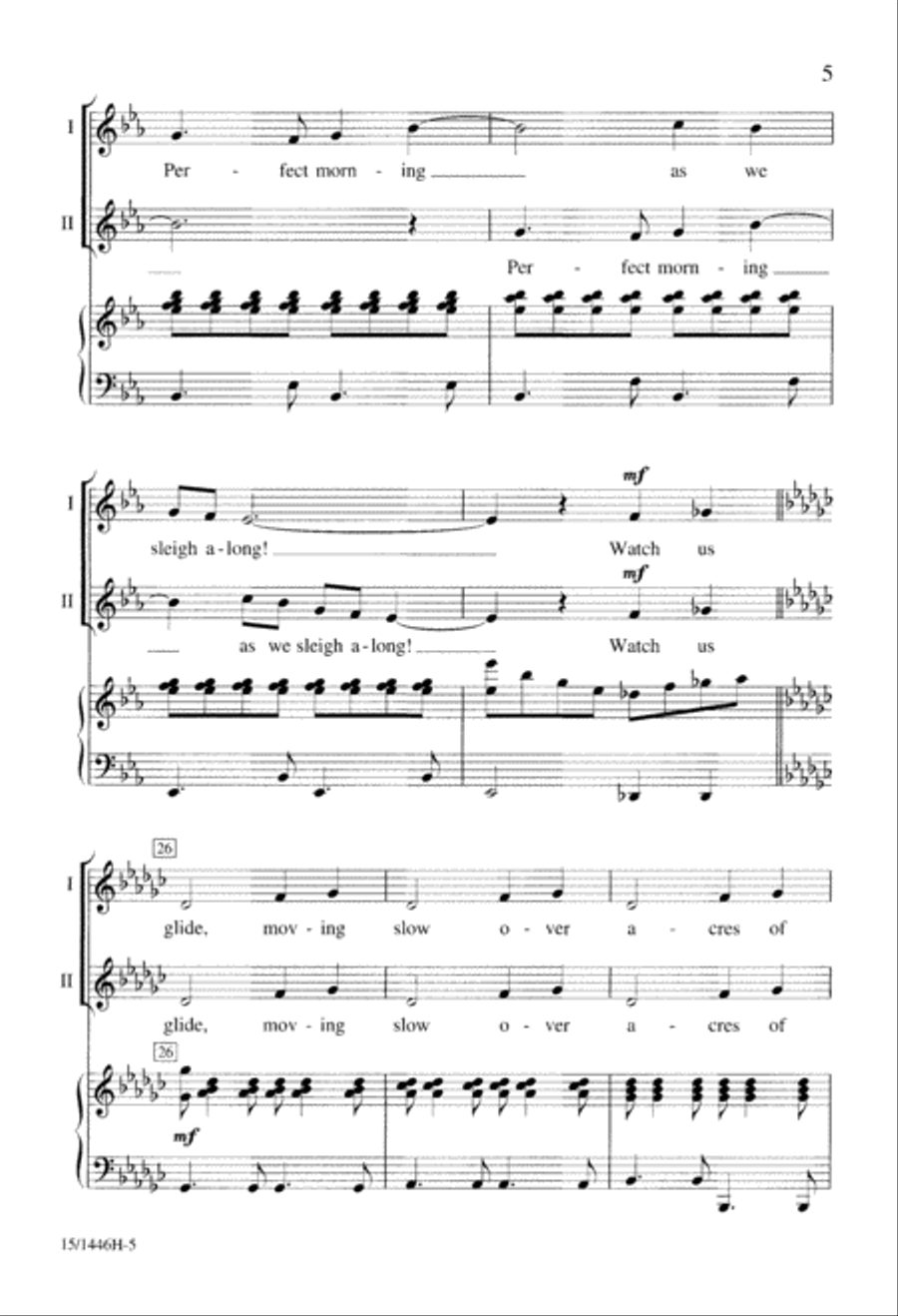 Winter Sleigh Ride Winter Sleigh Ride 2-Part scores gallery preview page 5