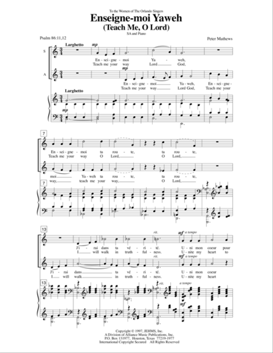 Enseigne-Moi Yaweh SA scores gallery preview page 3