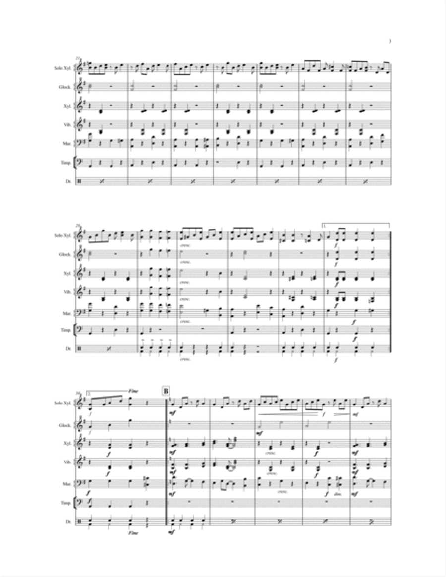 Maple Leaf Rag Glockenspiel scores gallery preview page 3