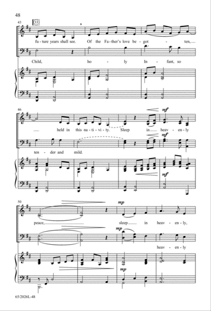 Night of the Father's Love 4-Part scores gallery preview page 49