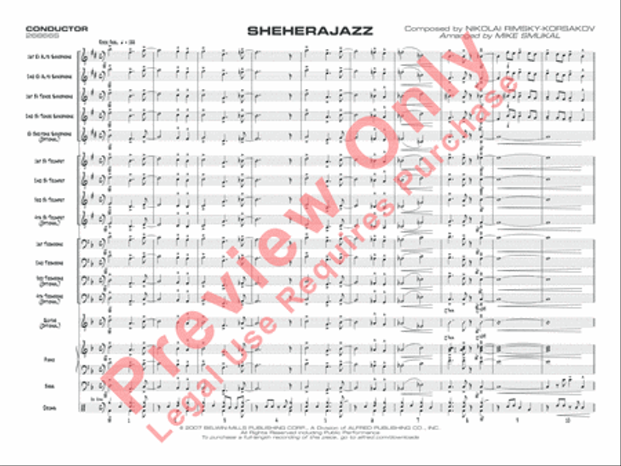 Sheherajazz Jazz Ensemble scores gallery preview page 4