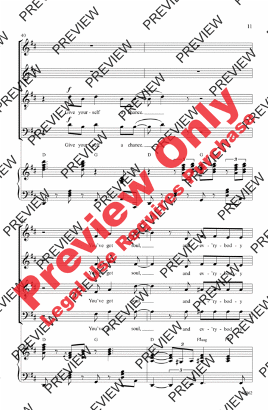 It's All Right 4-Part scores gallery preview page 11