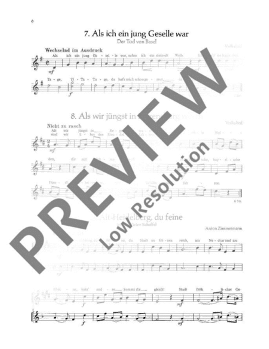 Mein Heimatland B-Flat Clarinet scores gallery preview page 7