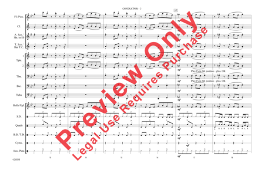 Push It Push It Marching Band scores gallery preview page 10